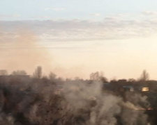 В районе мариупольской автостанции горели гектары сухостоя