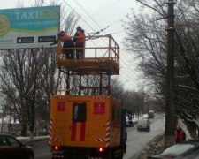 В Мариуполе не восстановлено движение электротранспорта в Приморском районе (ФОТО)