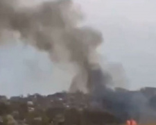 В Мариуполе пожар возле пост-моста взволновал мариупольцев