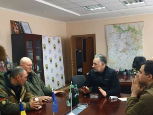 Жебривский в Краматорске провел переговоры с организаторами блокады Донбасса (ФОТО)