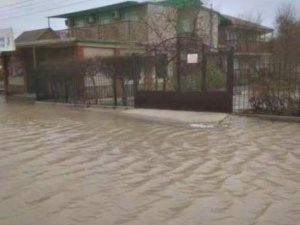 В Приазовье морем затоплены десятки зданий