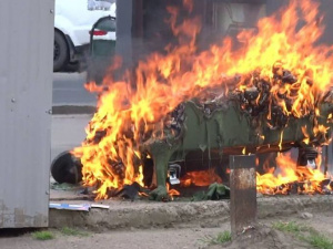 Мариуполь потерял из-за действий вандалов-поджигателей более полумиллиона гривен (ФОТО)