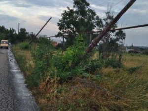 Стихия оставила без света и газа жителей Донецкой области