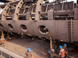 На мариупольском меткомбинате завершили капитальный ремонт вагоноопрокидывателя