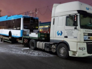 Первая партия троллейбусов на пути в Мариуполь (ФОТО)