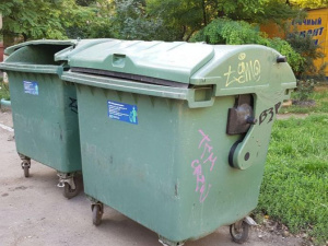 В Мариуполе ежедневно моют 200 мусорных контейнеров (ФОТО)