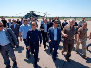 В Мариуполь прибыли министры иностранных дел Германии и Украины (ФОТО)