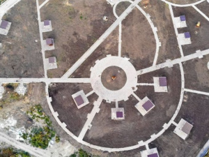 Реконструкция полным ходом: мариупольский парк показали с высоты птичьего полета (ФОТО)