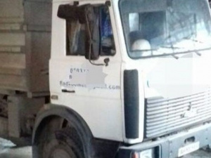 В Мариуполе водитель «под мухой» загнал свой грузовик в ловушку (ФОТО)