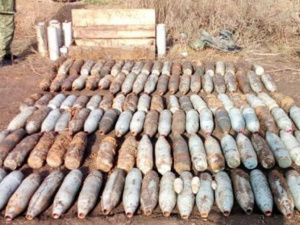 В Донецкой области правоохранители нашли более 200 снарядов в заброшенной землянке  