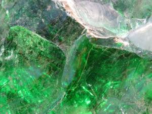  В центре Мариуполя появились две новые стены из цветного стекла (ФОТОФАКТ)