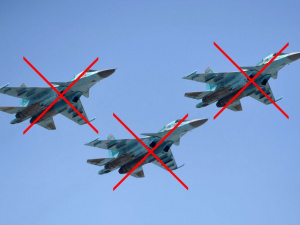 ЗСУ збили три російські бомбардувальники Су-34 на півдні України