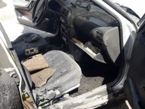В Мариуполе сгорел легковой автомобиль