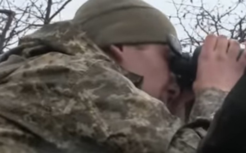 В сети появилось видео о боях у Водяного под Мариуполем (ВИДЕО)