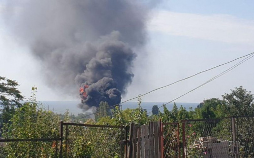В мариупольской Гавани большой пожар (ДОПОЛНЕНО)