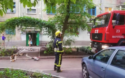 В Мариуполе бабушка подняла на ноги пожарных и десятки жителей