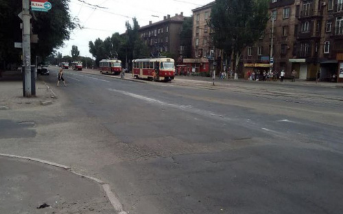 В Мариуполе остановилось движение электротранспорта (ФОТОФАКТ)