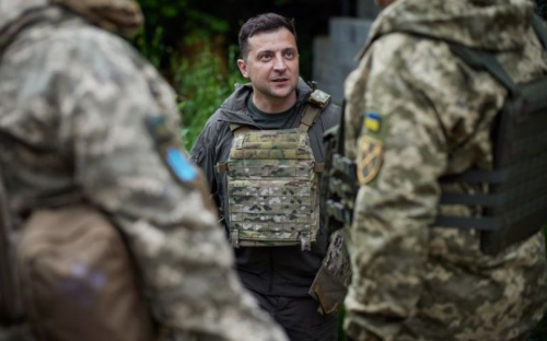 Владимир Зеленский побывал на передовой в Донецкой области