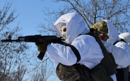 На зимнем побережье Азовского моря пограничники в учебном бою атаковали десант противника (ФОТОРЕПОРТАЖ)