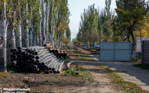 Реконструкцию набережной в Мариуполе начали с замены канализации