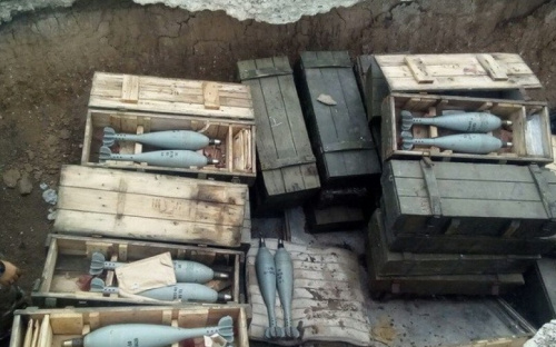 Более сотни минометных мин припрятали в тайнике на Донетчине 