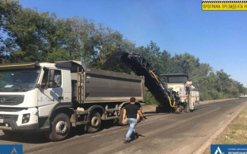 На Донетчине стартовал ремонт еще одной дороги на Мариуполь