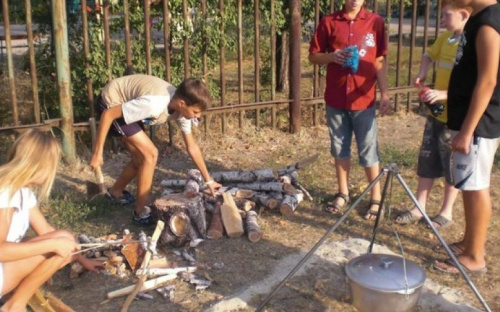 В мариупольском поселке футбольное поле стало площадкой для «юных натуралистов» (ФОТО)
