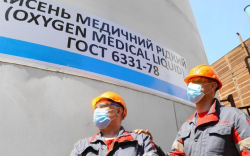 Президент Украины высоко оценил усилия мариупольских металлургов в преодолении пика заболеваемости COVID-19