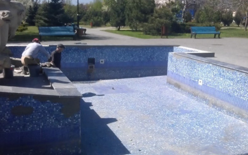 Фонтан в Приморском парке Мариуполя почти готов к запуску