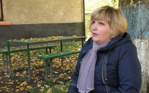 Переселенка з Маріуполя Олена Вялкова: 