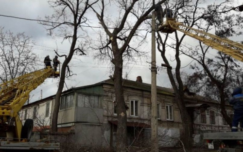 В старой части Мариуполя над прохожими свисали ветки аварийных деревьев (ФОТОФАКТ)