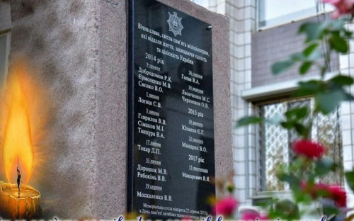 В Мариуполе почтили память погибших за годы войны полицейских (ФОТО)