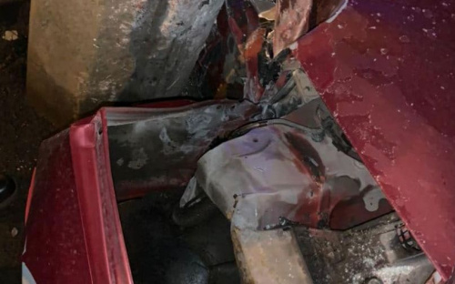 В Мариуполе автомобилист попал в аварию, пытаясь уйти от столкновения