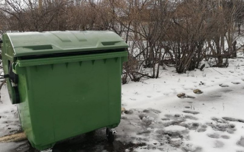 В селах Мариупольского района устанавливают евроконтейнеры для мусора