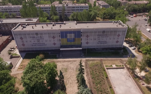 2014 год: горсовет пал, Мариуполь выстоял. В Сети появилось видео 360° по коридорам сгоревшей мэрии