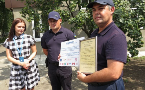  Для КПВВ «Гнутово» ООН предоставила современный надувной модуль, а для спасателей - наборы инструментов (ФОТО+ВИДЕО)