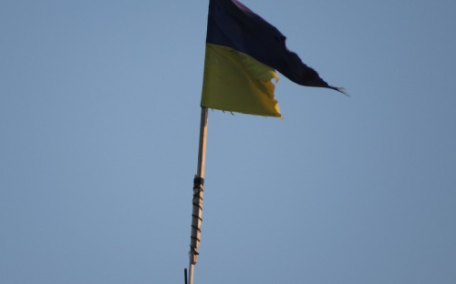 Над Мариуполем разорван флаг Украины (ФОТОФАКТ)