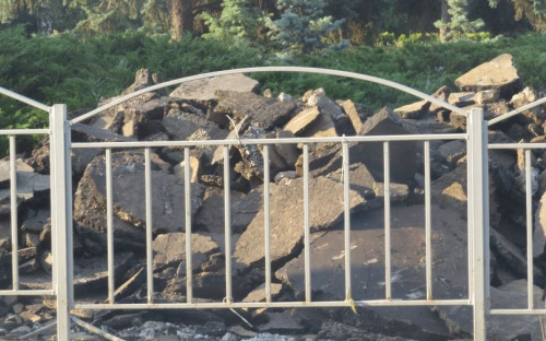 В Мариуполе блокирован выход из подземного перехода (ФОТОФАКТ)