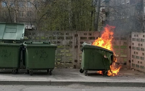 В Мариуполе с начала года сожгли более полусотни контейнеров на сумму свыше 400 тысяч гривен