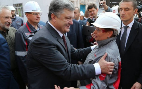 Президент Петр Порошенко: Металлургия - ключевой сектор украинской экономики (ФОТО)