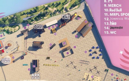 Карта MRPL City Fest 2021: на пляже обустроили 15 локаций (СХЕМА)