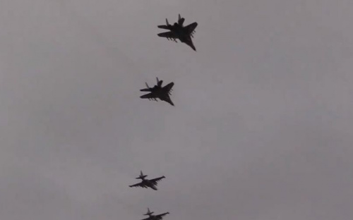 Боевые корабли Украины наводили на цели истребители в Азовском море (ВИДЕО)