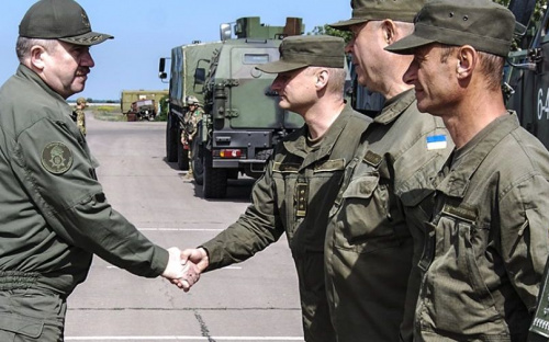Подразделения Нацгвардии под Мариуполем проверили на боевую готовность (ФОТО)
