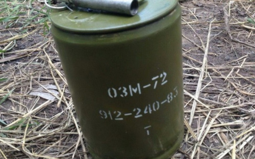В «серой зоне» нашли тайник с патронами и миной в боевой готовности