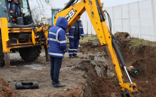 «Мариупольводоканал» демонтировал аварийный участок трубопровода