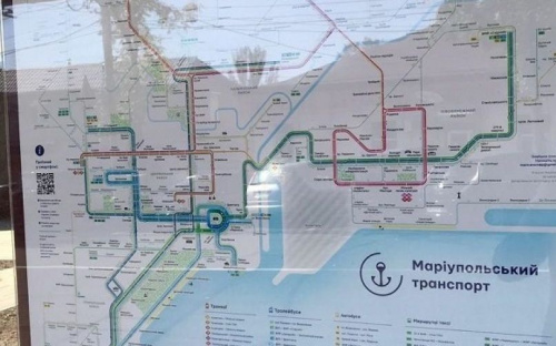 Навигационные карты появились на новых остановках Мариуполя