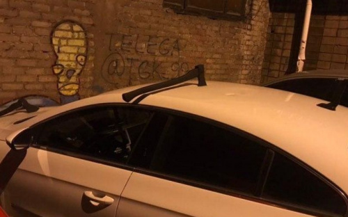 Запугивание или хулиганство? В Мариуполе топорами повредили автомобиль (ВИДЕО)