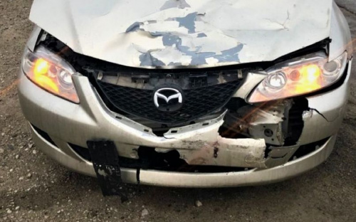 На окраине Мариуполя разбились автомобили на скользкой дороге