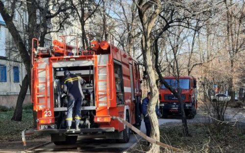 В мариупольской многоэтажке вспыхнул пожар