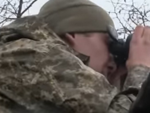 В сети появилось видео о боях у Водяного под Мариуполем (ВИДЕО)